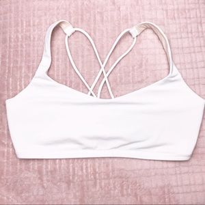 Lululemon Free To Be cross back bra size 10 white